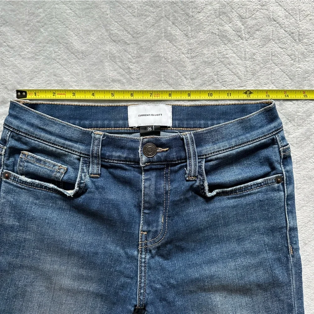 Current Elliot The Stiletto Mid Rise Skinny Jeans Blue‎ Size 26